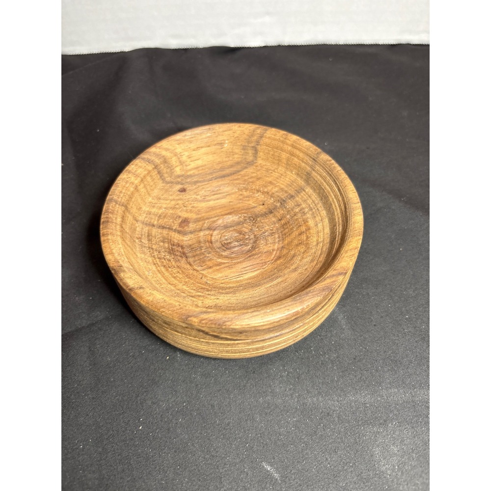 Hand Turned Wood‎ Bowl Small Ring Dish Trinket Bowl Wooden Craft Bowl